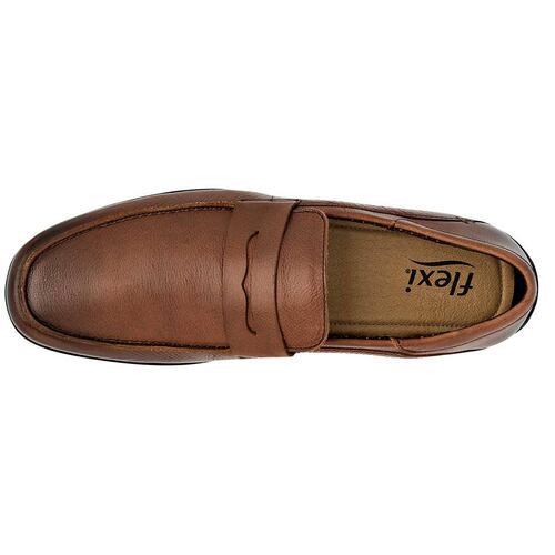 ZAPATO CASUAL Flexi 410401 Color Cafe PARA Hombre Tx4