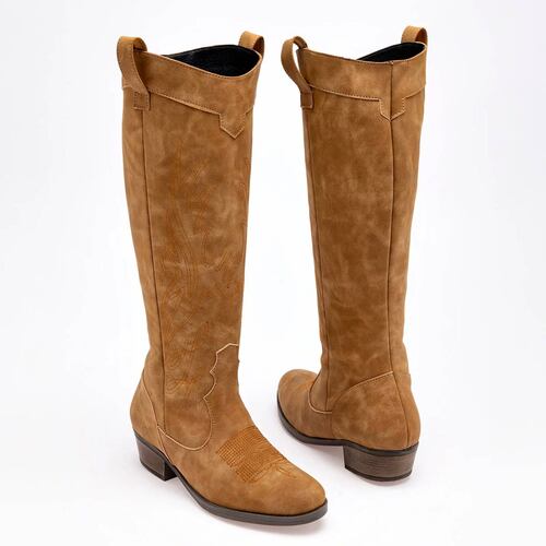 BOTA VAQUERA LARGA Catalina 9050 Color CAMEL PARA Mujer Tx7