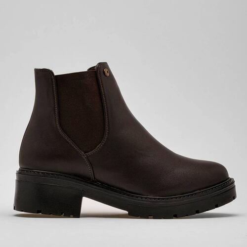 BOTA CHUNKY CON ELASTICO Moramora 180EN292 Color Cafe PARA Mujer Tx7