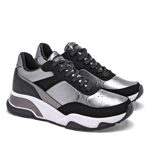 TENIS CHUNKY Clasben SELENE Color Gris PARA Mujer Tx7