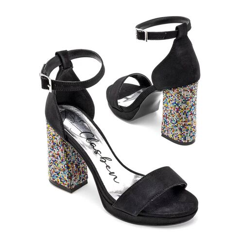 ZAPATILLA CON PULSERA Clasben INDIRA Color Negro PARA Mujer Tx7