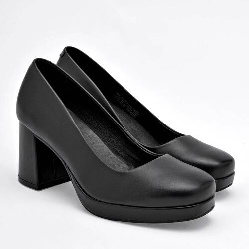 ZAPATILLA CERRADA TACON CUADRADO Flexi 127201 Color Negro PARA Mujer Tx7