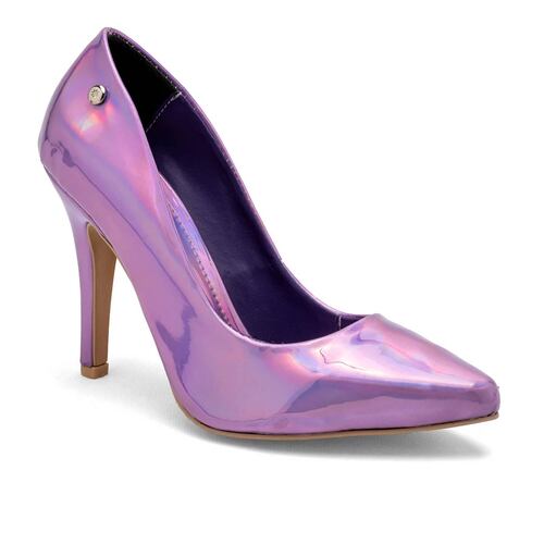 ZAPATILLA CHAROL TORNASOL DE PUNTA TACON AGUJA Moramora 114412141 Color Lila PARA Mujer Tx7