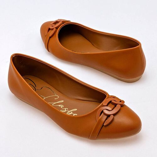 FLATS Clasben DIONE Color CAMEL PARA Mujer Tx7