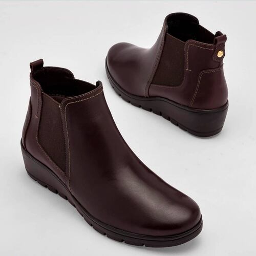 BOTIN CON ELASTICO Y PLATAFORMA Flexi 104814 Color Vino PARA Mujer Tx7