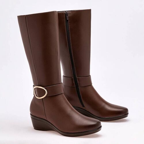 BOTA LARGA CON PLATAFORMA Flexi 45231 Color Cafe PARA Mujer Tx7