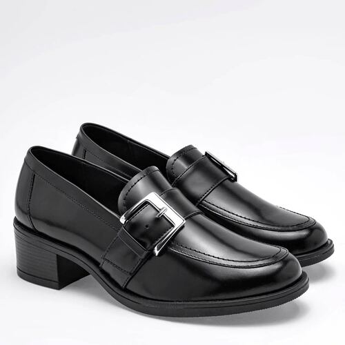 TACON CERRADO CON HEBILLA Flexi 119507 Color Negro PARA Mujer Tx7
