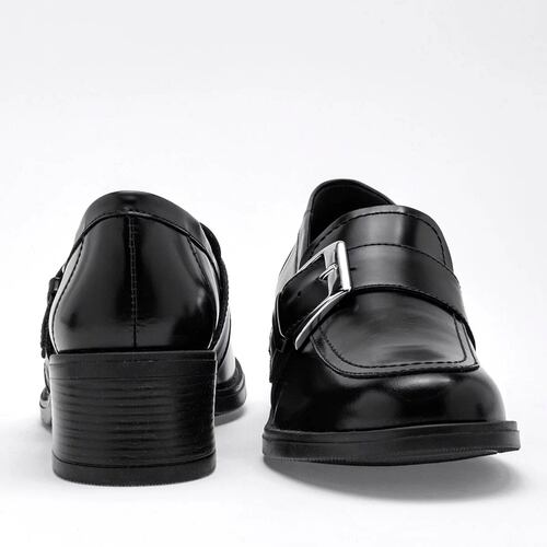 TACON CERRADO CON HEBILLA Flexi 119507 Color Negro PARA Mujer Tx7