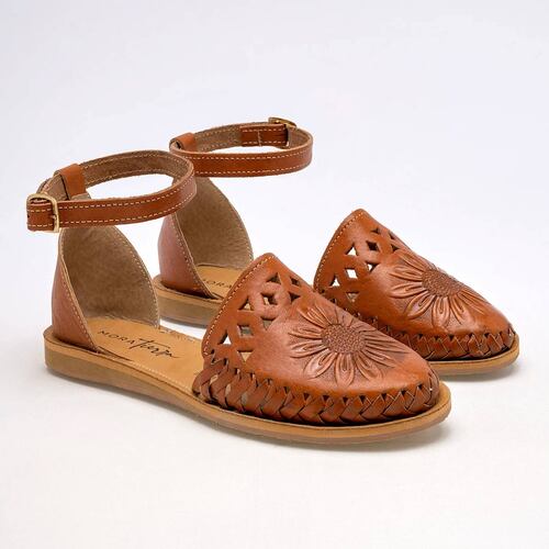 SANDALIA ARTESANAL Mora tierra 16533107 Color CAMEL PARA Mujer Tx7