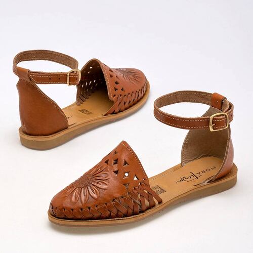 SANDALIA ARTESANAL Mora tierra 16533107 Color CAMEL PARA Mujer Tx7