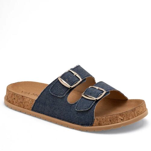 SANDALIA Via moda MEZCLILLA Color Azul PARA Mujer Tx7