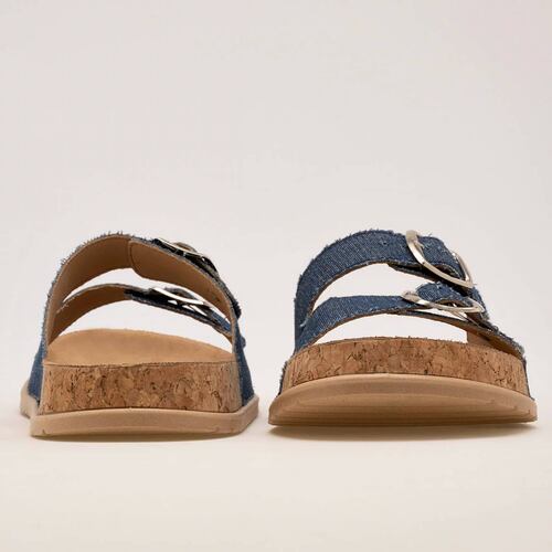 SANDALIA Via moda MEZCLILLA Color Azul PARA Mujer Tx7