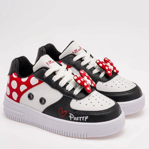 TENIS MINNIE MOUSE Miss pink AUSTRIA Color Blanco PARA Niña Tx7