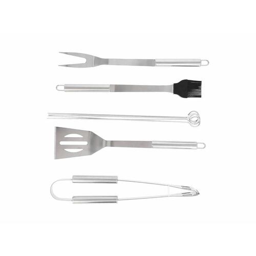Set 5 utensilios para asador con estuche 