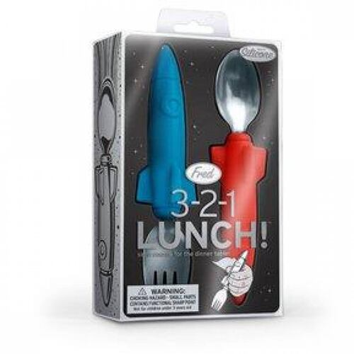 Fred & Friends, Juego de cubiertos "3-2-1 Lunch!" 