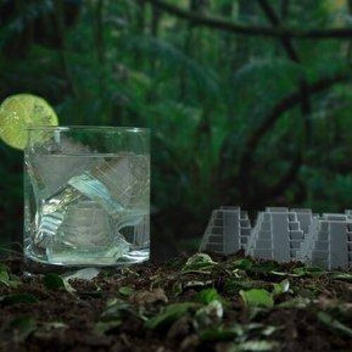 Imagine-Nation "Pyramid Ice" Molde de silicón para hielo 