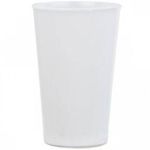 Vaso blanco de melamina 350 ml 