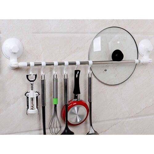 Organizador de pared extendible con 6 ganchos 