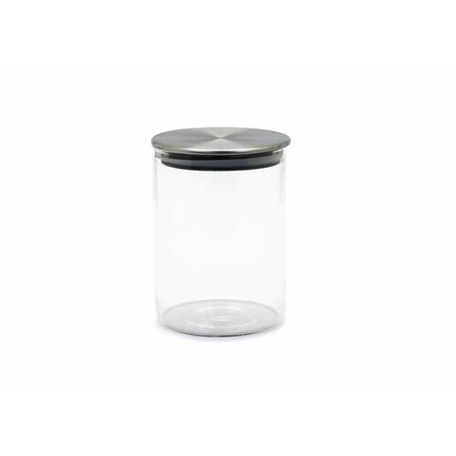 Recipiente de cristal con tapa hermética de acero 500 ml 