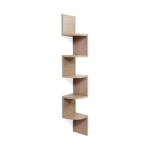 Estante Respisa Esquinero De Pared Zig Zag 5 Niveles