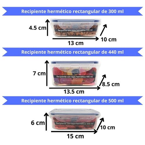 Set De 9 Recipientes Herméticos Good & Good De Polipropileno