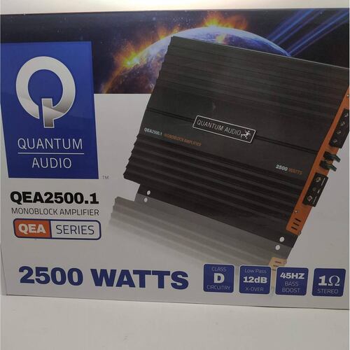 Amplificador Monoblock Quantum QEA2500.1 2500 Watts Clase D 1 Ohm QEA Series .