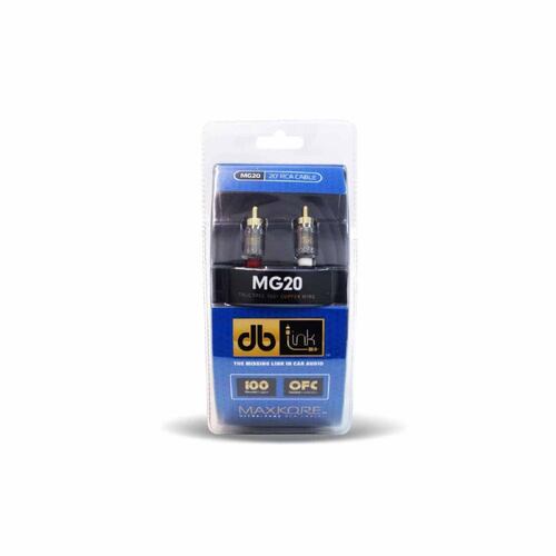 Cable RCA Blindaje Cuádruple DB Link MG20 20 pies 6.1 metros 100% Cobre Maxkore Series .
