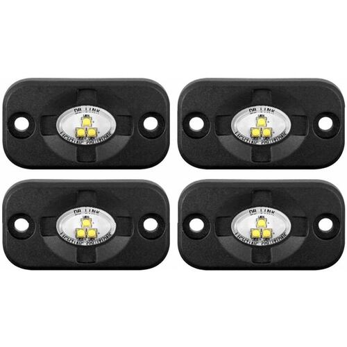 Kit de 4 Faros LED DB Link Lighting Solutions DBSMRGB-4 RGB LED 6 Watts 10-30 Volts 