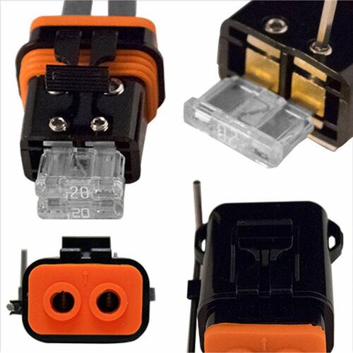 Portafusible Marino Wet Sounds WW-ATC 8G FUSE Entrada Calibre 8 de Alta Potencia 