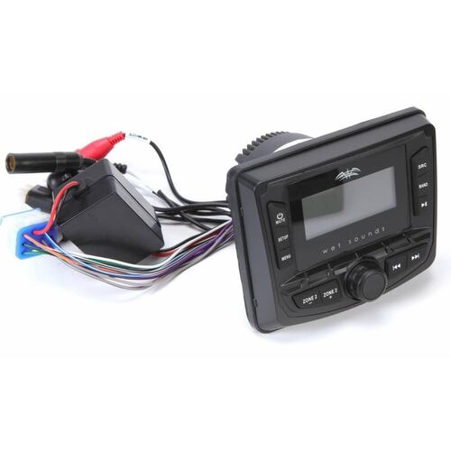 Estéreo Digital Marino Wet Sounds WS-MC-5 Bluetooth Auxiliar 3.5 mm LCD 