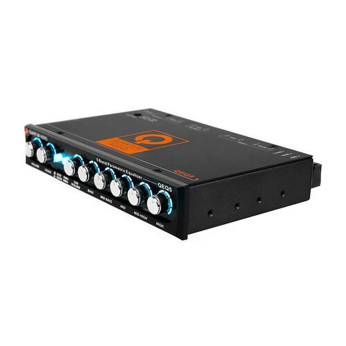 Ecualizador de 5 Bandas con Crossover y Control de bajos Quantum Audio QEQ5 8 Volts 