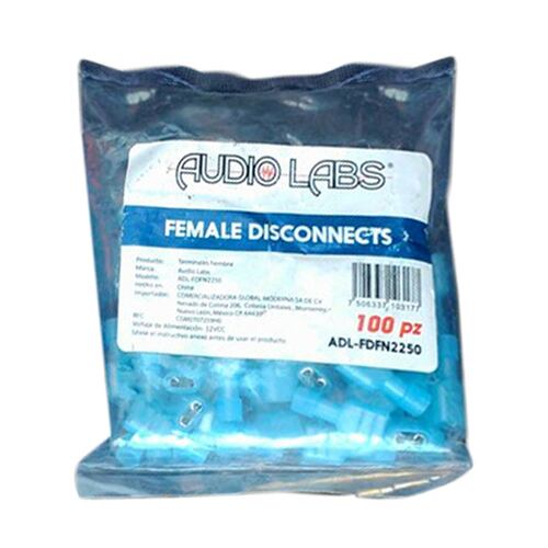 Zapata Forrada Audio Labs Adl-fdfn2250 Nylon Hembra Azul 