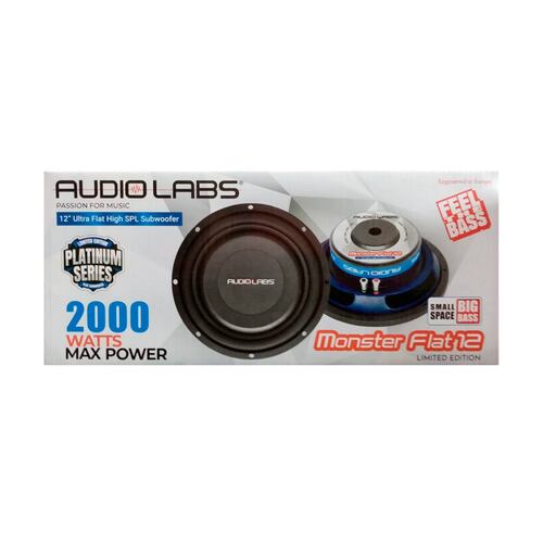 Subwoofer Ultra Plano SPL Audio Labs MONSTER FLAT 12 2000 Watts 12 Pulgadas 2 + 2 Ohms 700 Watts RMS 