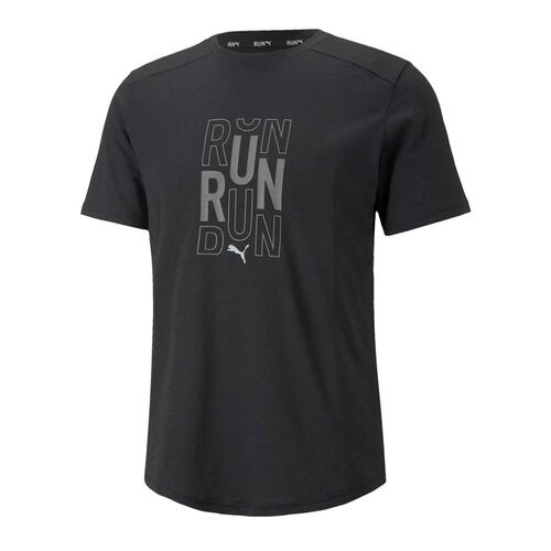 Playera Puma Run Logo SS Tee para Hombre 522423-01 