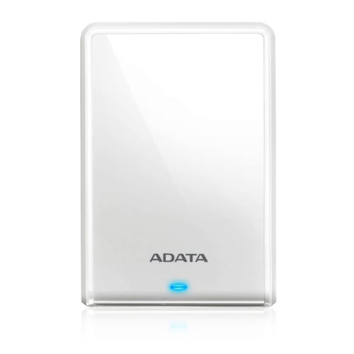 Disco Duro Externo Adata AHV620S Slim, 1TB, 2.5 Pulg, Usb 3.1, Color Blanco, (AHV620S-1TU31-CWH)