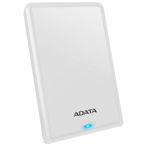 Disco Duro Externo Adata AHV620S Slim, 1TB, 2.5 Pulg, Usb 3.1, Color Blanco, (AHV620S-1TU31-CWH)