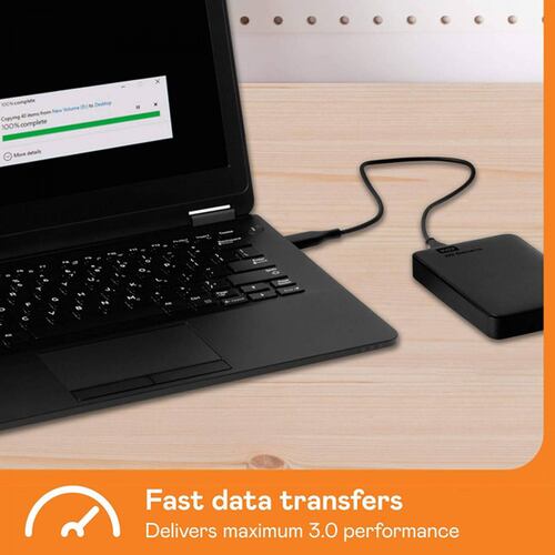 Disco duro externo Western Digital 2TB, 2.5", Usb 3.0, Color Negro (WDBU6Y0020BBK)
