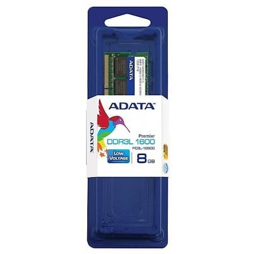 MEMORIA RAM SODIMM ADATA 8GB 1600MHZ DDR3L 1.35V