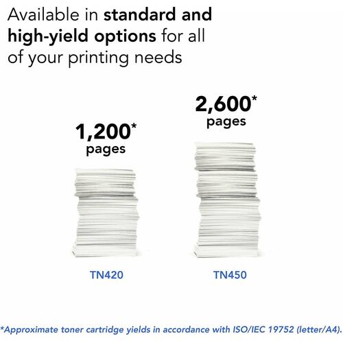 TONER BROTHER TN450 NEGRO 2,600 PAG ALTO REND P/MFC7860DW/DCP7065DN