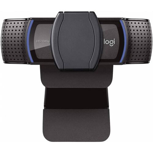 Camara Web Logitech C920s HD PRO Resolucion 1920 x1080, 1.2MP, Micrófono, USB 3.1, Negro