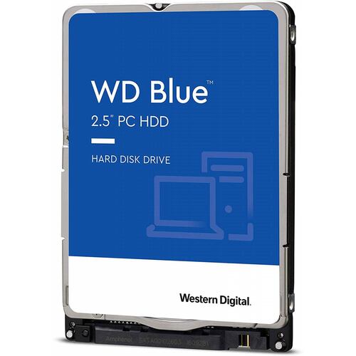 Disco Duro Interno Western Digital 2.5" BLUE 2 TB. 5400 Rpm, 128mb caché, sata3 6gb/s.