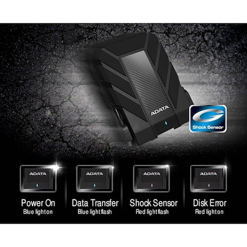 Disco Duro Externo ADATA HD710 Pro 2Tb, Usb 3.1, 2.5", Resistente a Golpes y Derrames IP6x, Color Negro
