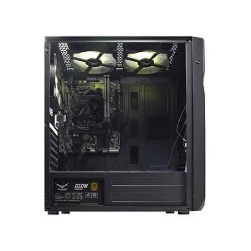 GABINETE GAMER FULL ATX ZION RGB CRISTAL TEMPLADO 2 VENTILADORES