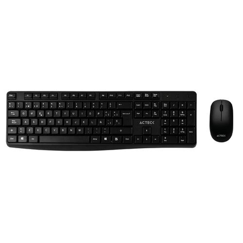 KIT TECLADO Y MOUSE ACTECK INALAMBRICO USB KT25 NEGRO AC-931755