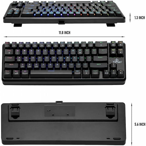 TECLADO GAMER YEYIAN YTM-28210B AKIL S3500 MECANIC SWITCH AZUL RGB