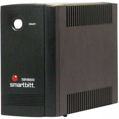 No Break Smartbitt SBNB800 800VA, 400W, 6 contactos, 110 V, 50/60 Hz, 4 ms, LED, 40 dB, Negro