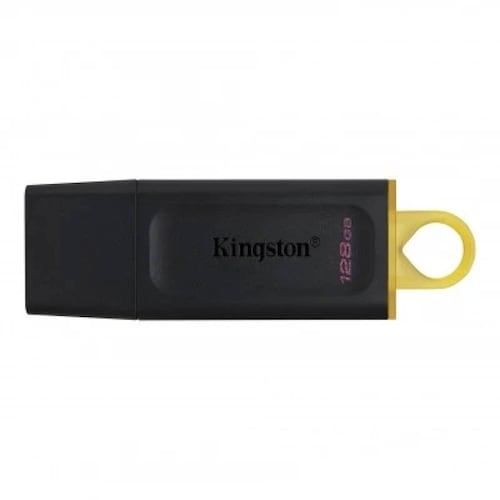 Memoria usb Kingston Technology DataTraveler Exodia 128 GB, 3.2 Gen 1 (3.1 Gen 1), Factor de Forma Tapa, Color Negro Amarillo, (DTX/128GB)
