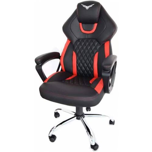 Naceb Gaming SILLA GAMER TANK NACEB NEGRA ROJO CON DESCANSA BRAZOS ACOJINADO