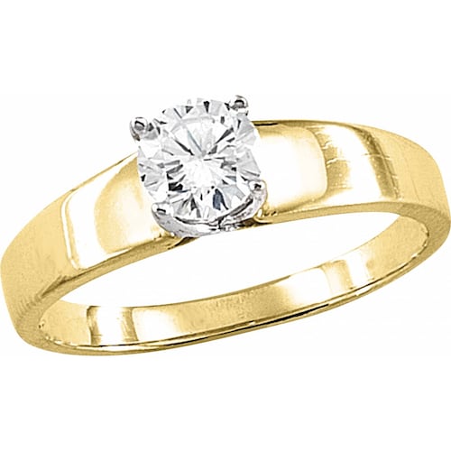 Anillo Solit Liso Ancho Oro 10K - 341