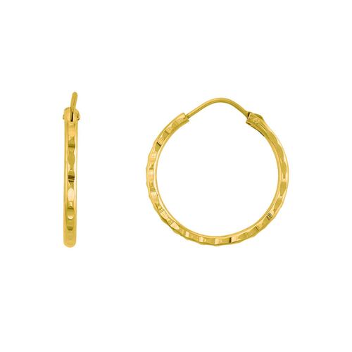 Arracada Diamantada A Mano #1 10K - 3530